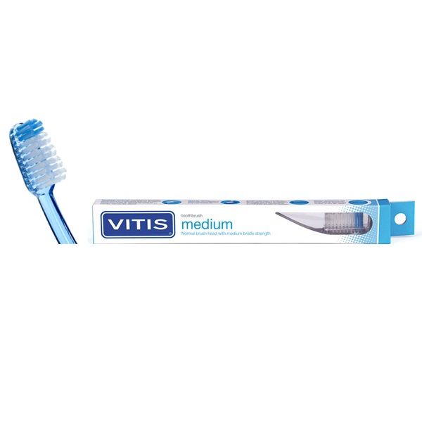 Зубная щетка VITIS® Medium + зубная паста VITIS® Whitening 15мл