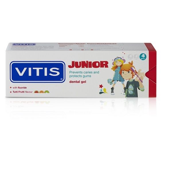 Зубная паста-гель junior VITIS®, от 6 лет, 75мл
