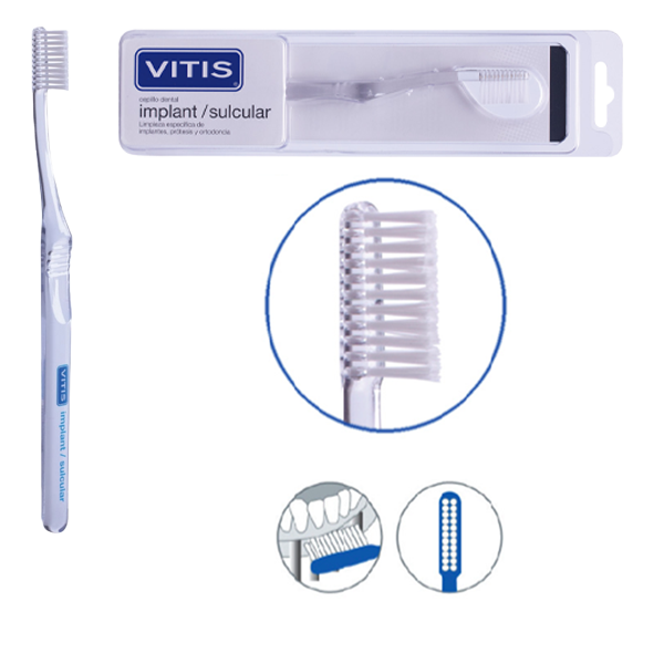 Зубная щетка Implant Sulcular VITIS® для имплантов