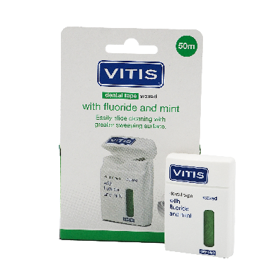 Межзубная нить VITIS® плоская (зеленая) 50м