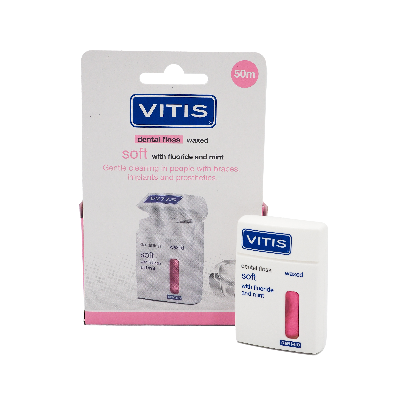 Межзубная нить VITIS® роз тв.уп., 50м
