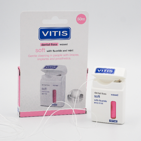 Межзубная нить VITIS® роз тв.уп., 50м