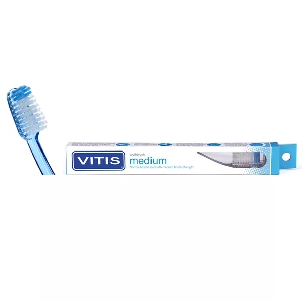 Зубная щетка VITIS® Medium + зубная паста VITIS® Whitening 15мл
