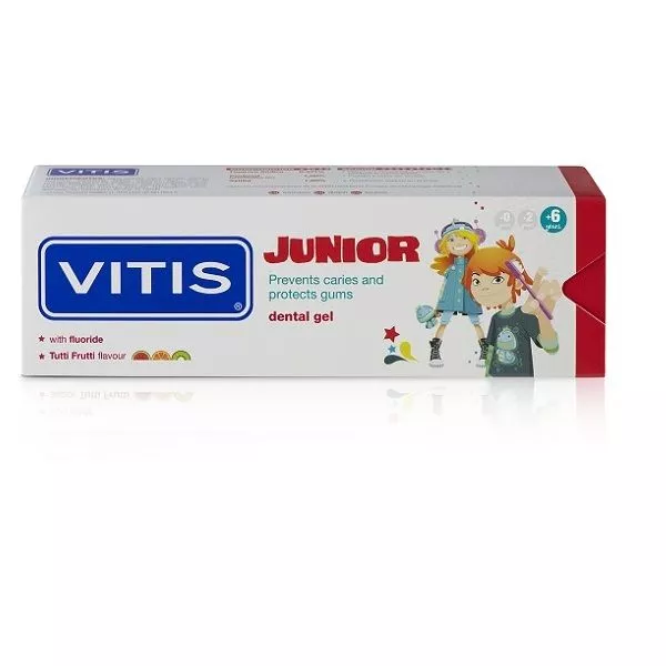 Зубная паста-гель junior VITIS®, от 6 лет, 75мл