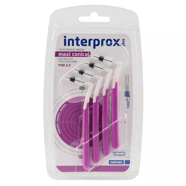 Межзубный ёршик INTERPROX Plus Maxi 4шт фиол 2,3 мм