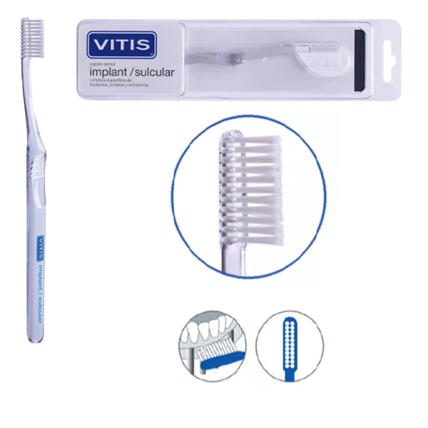 Зубная щетка Implant Sulcular VITIS® для имплантов