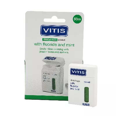 Межзубная нить VITIS® плоская (зеленая) 50м