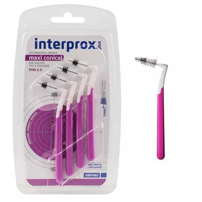 Межзубный ёршик INTERPROX Plus Maxi 4шт фиол 2,3 мм