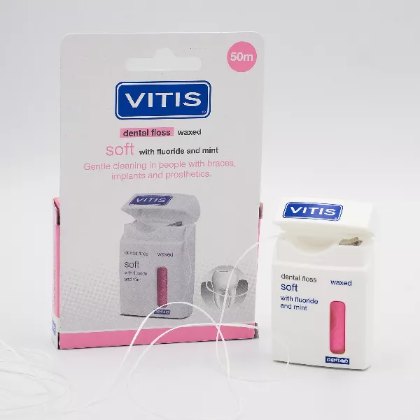 Межзубная нить VITIS® роз тв.уп., 50м